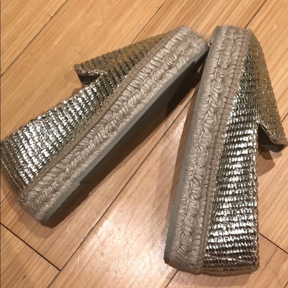 Metallic Gold Espadrilles - Picture 9 of 9